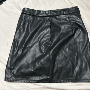 Black faux leather skirt from Macy’s no longer fits